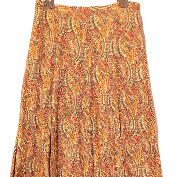 Koret Woman's Ankle Length Skirt Size 12, Fall colors, Zip/Button, Pockets - Picture 1 of 7